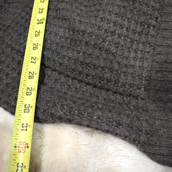 Inhabit Wool Yak Blend Waffle Knit Wrap Cardigan Sweater Jacket Size Small - Picture 14 of 14